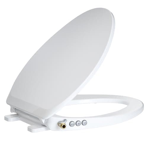 Bidet Toilet Seat – Non-Electric, Self-Cleaning Dual Nozzles for Frontal & Rear Wash, Adjustable Water Pressure, Slow-Close Lid, Fits Elongated Toilets – Hygienic & Eco-Friendly Upgrade (Elongated)
