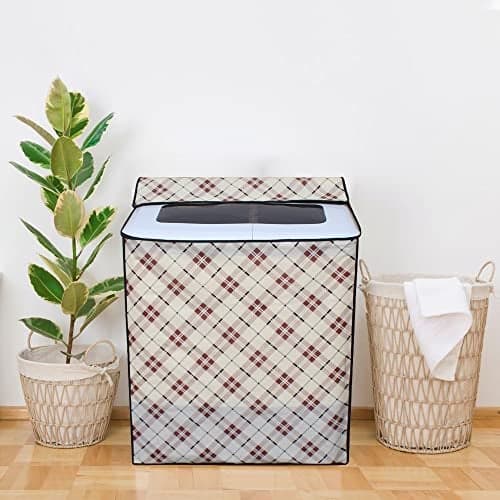 Glassiano Semi Automatic Top Load Waterproof Washing Machine Cover for Samsung/ IFB/ LG/ Godrej/ Whirlpool/ Bosch/ 8 Kg, 8.2 Kg, 8.5 Kg, 9 kg, 9.2 Kg, 9.5 Kg