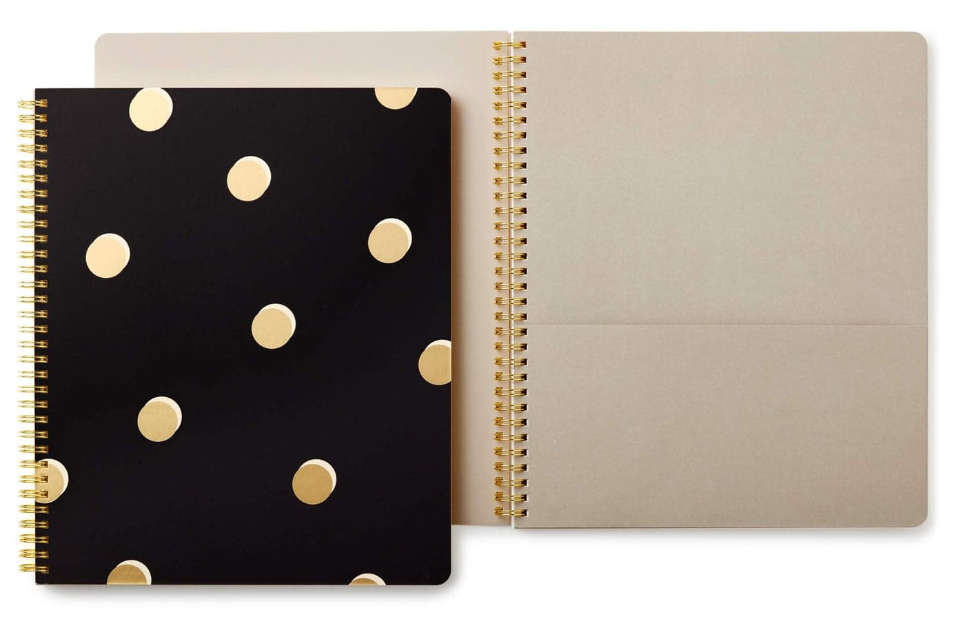 Kate Spade New York Large Spiral Notebook with 160 College Ruled Pages, Scatter Dot