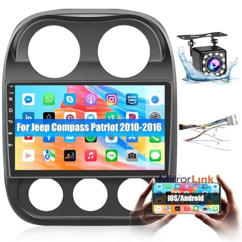 Car Radio for Jeep Compass Patriot 2010 2011 2012 2013 2014 2015 2016 101 Inch Android Touch Screen for Compass Patriot Car Stereo with GPS Navigation5GHz WiFiBluetooth Backup Camera