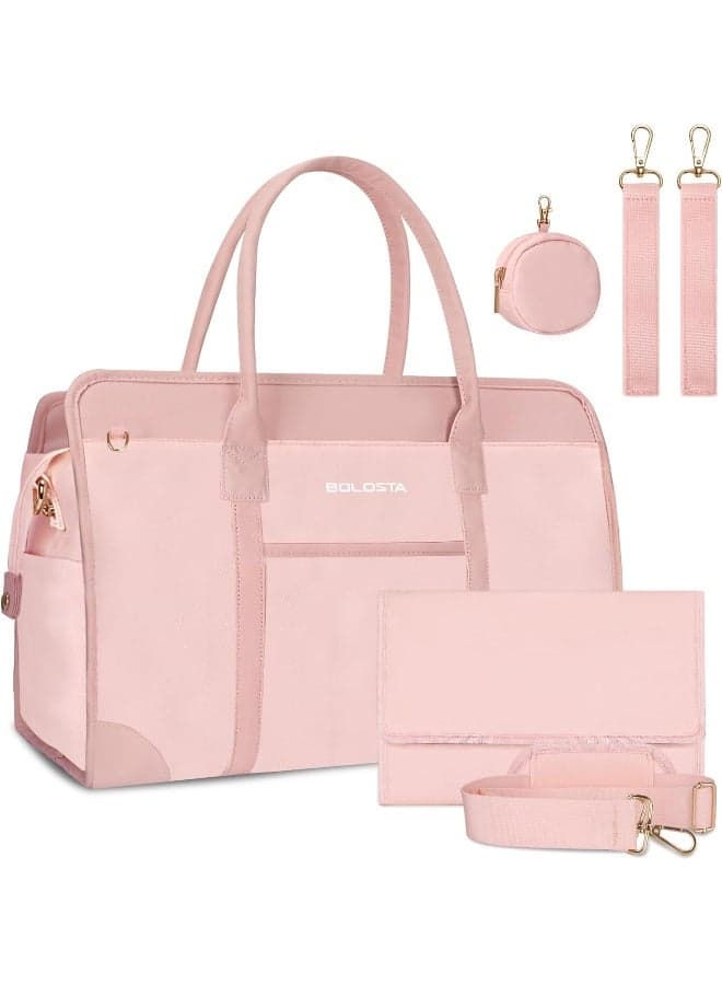 BOLOSTA Diaper Bag Tote for Women with Changing Pad