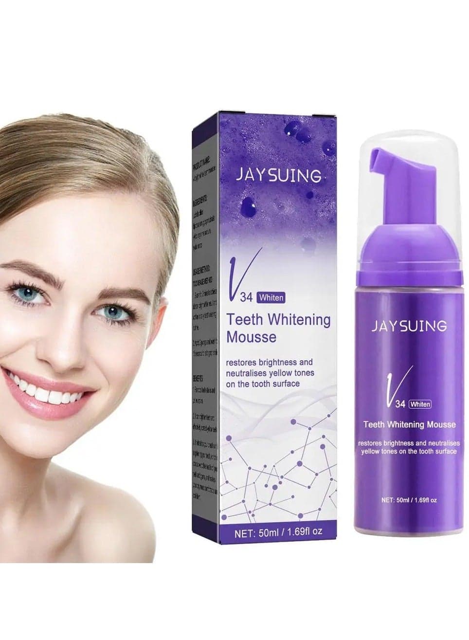 Toothpaste White Teeth 1 Pieces Tooth Mousse Colour Correction - Serum Purple Toothpaste Purple Toothpaste Purple Teeth Whitening Toothpaste New Oral Foam Purple Toothpaste Teeth Whitening Booster