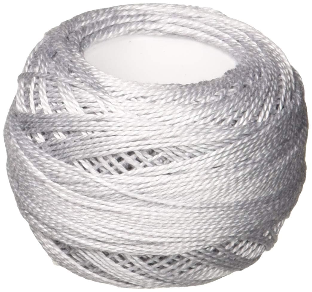 DMC Pearl Cotton Ball Size 8 87yd Pearl Grey