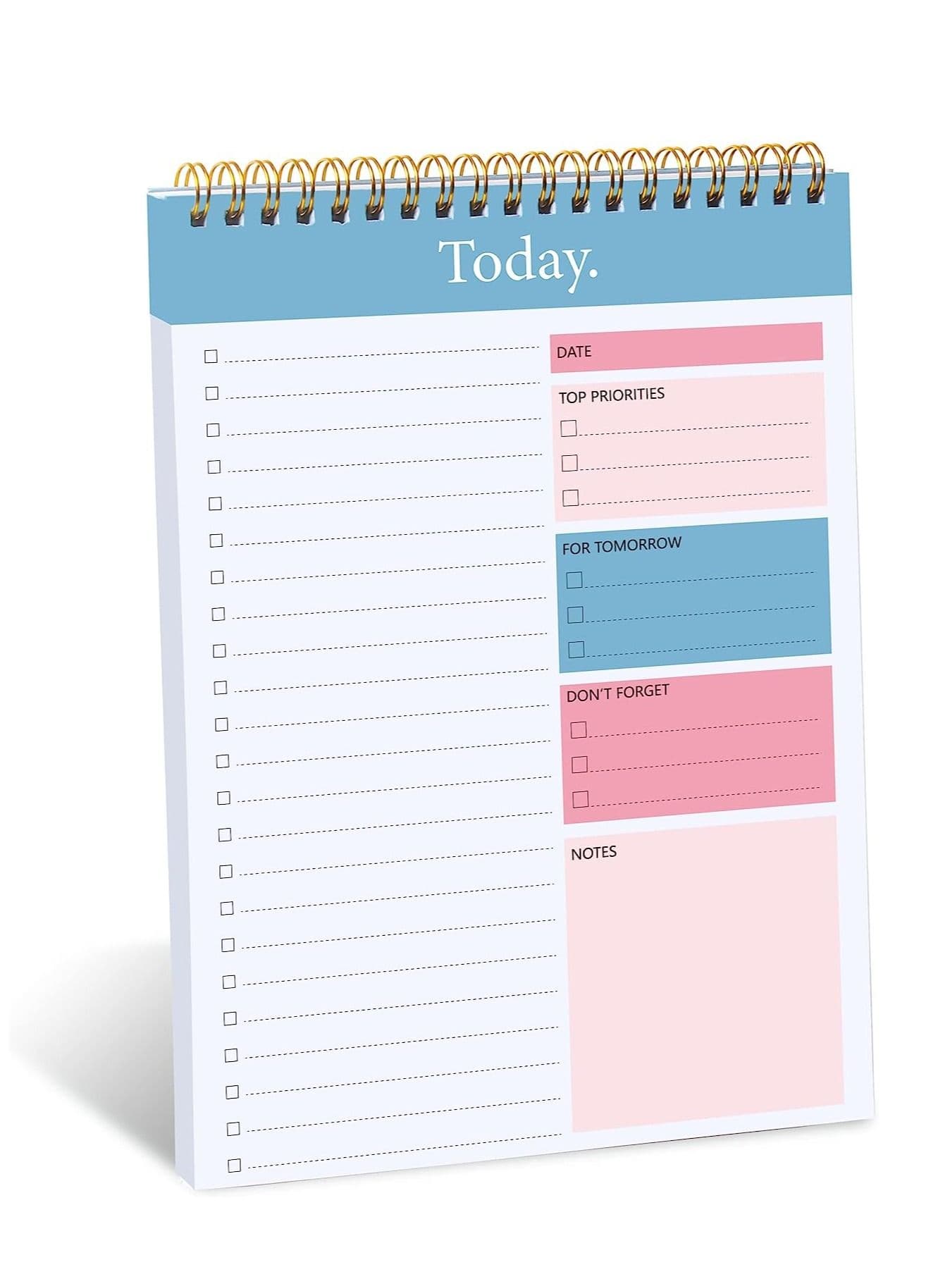 To Do List Notepad, Weekly Agenda Planning Pad, Office Supplies Checklist Productivity Note Pad for Work and Personal Organized