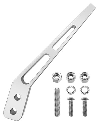 WMJNH 10 Inch Bent Shifter Handle Lever Fits for Tremec T56 T5 T45 Hurst Mustang,Sturdy Aluminum Shifter Handle Lever