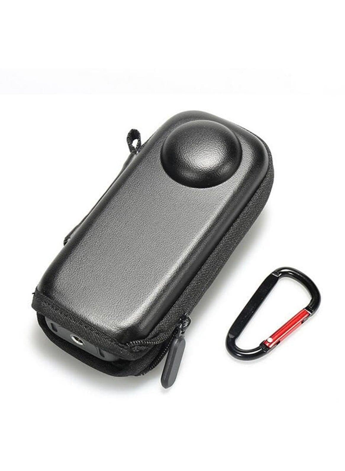 Mini Storage Case/PU Protective Case for Insta360 X5/X4 Bottom Opening Design with Climbing Buckle Stain Resistant Waterproof Impact Resistant