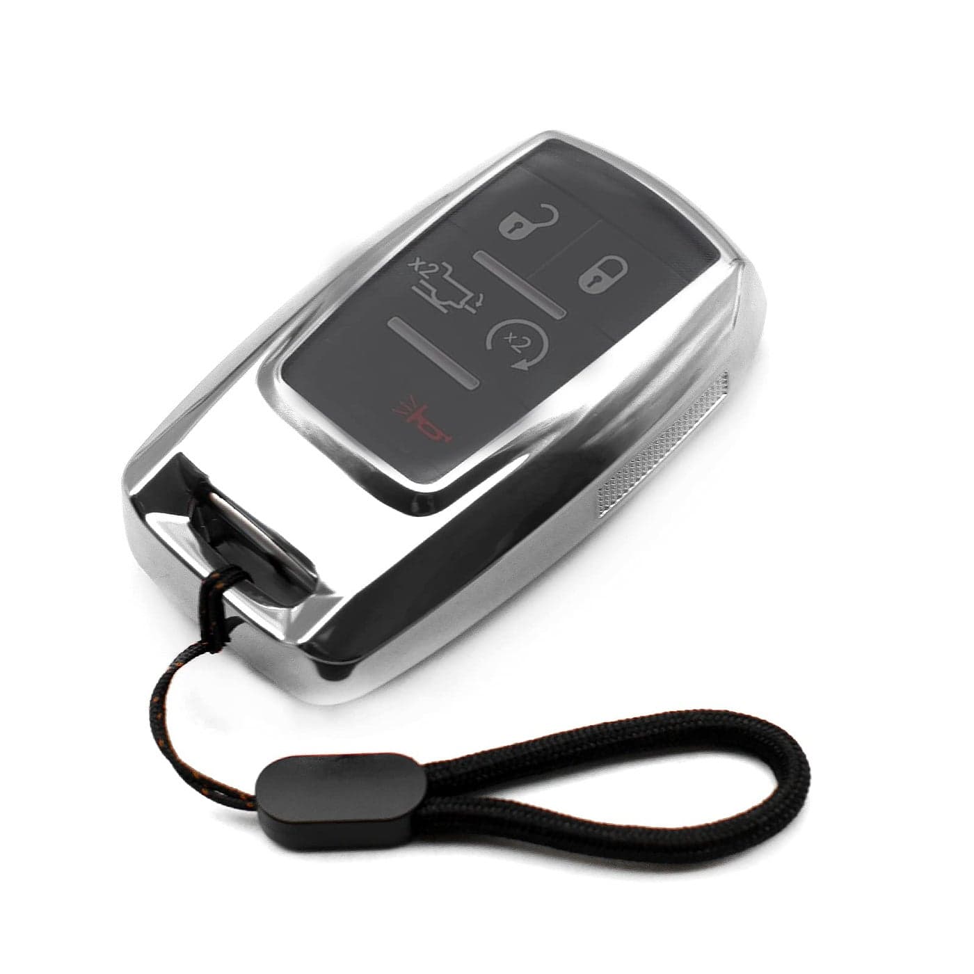 MECHCOS Compatible with Dodge RAM 1500 2500 3500 4500 5500 Truck Pickup Silver TPU Key Fob Cover Case Remote Holder Skin Protector Keyless Entry Sleeve Accessories