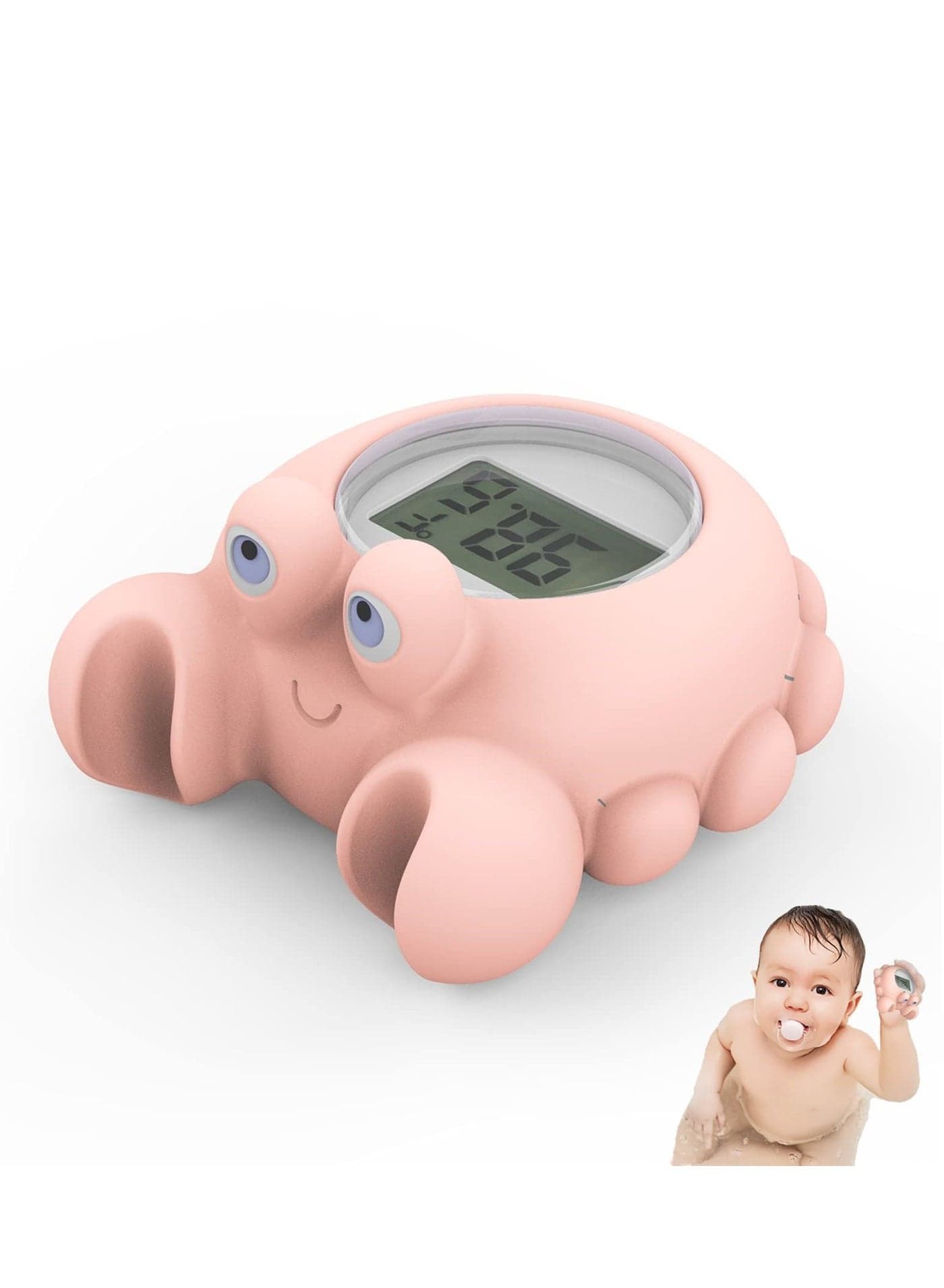 Baby Bathtub Thermometer Safety Water Temperature Digital Floating Bath Toy With Flashing Warning