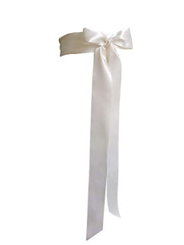 新品 2" Wide Simple Classic Colorful Ribbon Sash for Dress Formal Wedding Dress (Beige)
