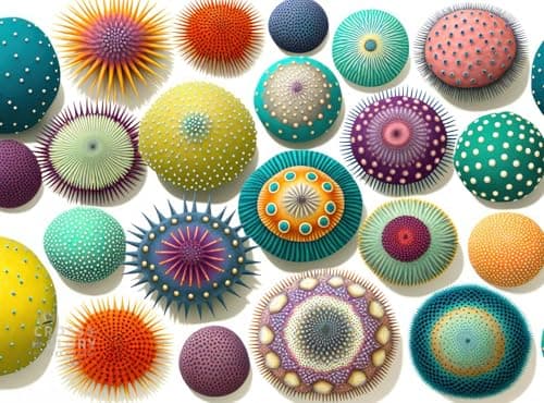 Cross Glory Colorful Sea Urchins 1000 Piece Jigsaw Puzzle for Adults Vibrant and Stunning Collage Challenging and Relaxing Unique and Beautiful Design