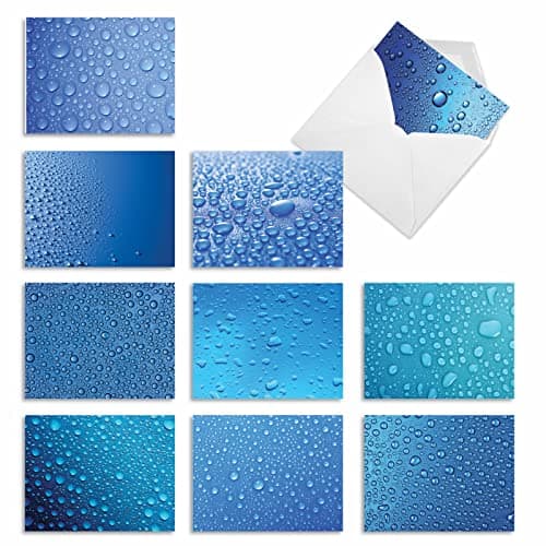 The Best Card Company 10 Assorted Thank You Notecards Box Set 4 x 5.12 Inch with Envelopes (10 Designs, 1 Each) BEAD IT: 10 Assorted Thank You Note Cards w/Matching Envelopes. M2119