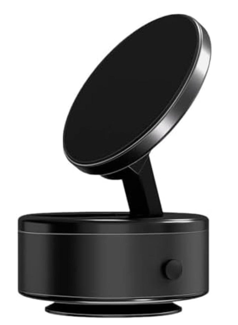 Electric Vacuum Magnetic Suction Car Phone Mount, Hands-Free Shower Phone Holder, 360° Rotation Electric Suction Cup Magnetic Phone Holder for All Smooth (Black)