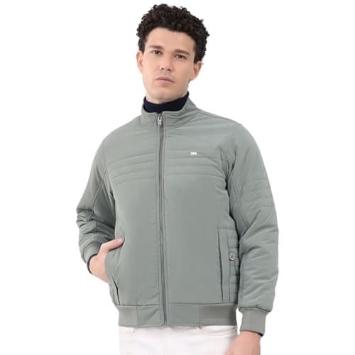 Monte Carlo Men’s Regular Fit Solid Collared Neck Full Sleeve Winter Jacket | Soft Warm Fabric | Stylish Classic Winter Outerwear | Stylish Men’s Winter Jacket Sea Green M (Pack Of 1)