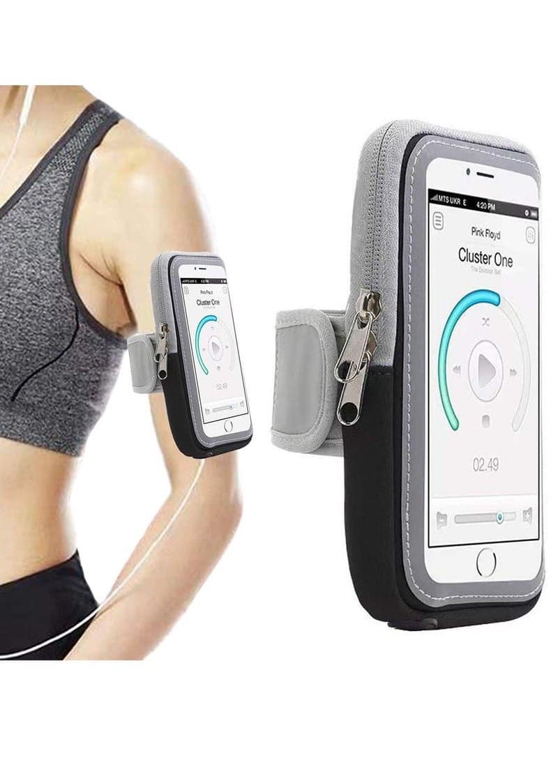 Running Armband Phone Holder – Full Touchscreen, Adjustable Band for iPhone & Galaxy