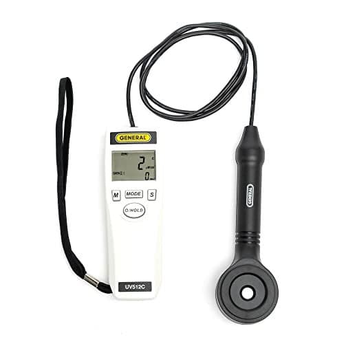 General Tools UV512C Digital Ultraviolet UVC Light Meter, 220 to 270 nM