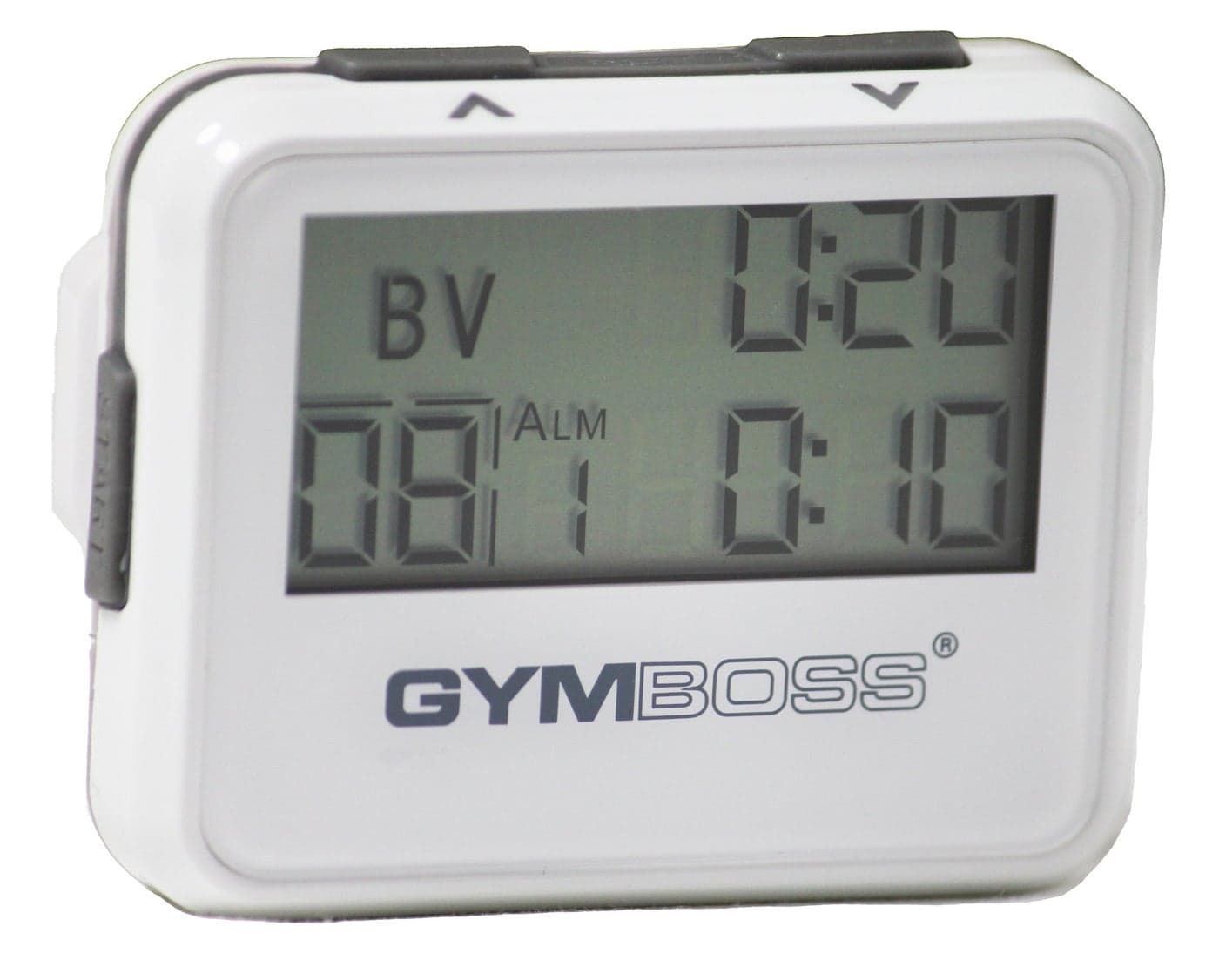 Gymboss Interval Timer and Stopwatch WhiteGray Gloss