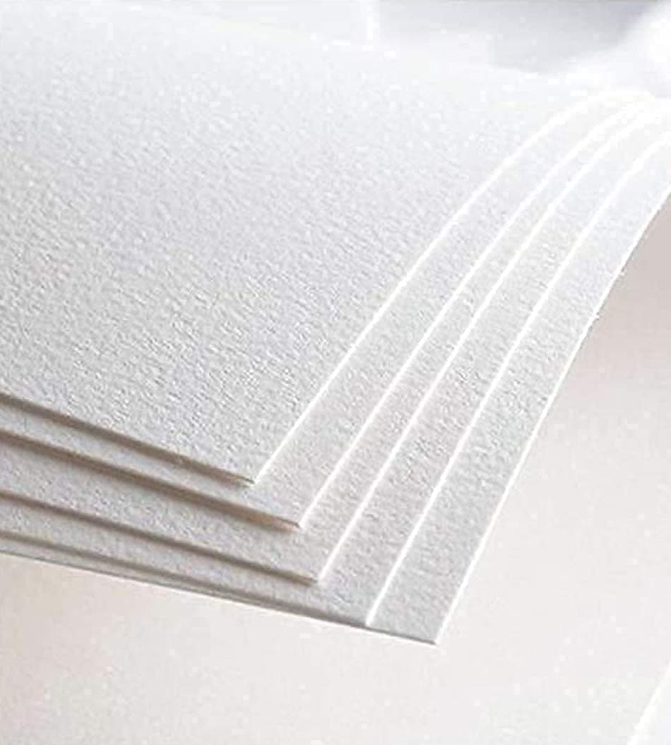 NOZOMI A4 Sketch Pad Drawing 10 Sheets20 Pages 300 GSM Acid Free Ivory Cartridge Paper for PencilsFinelinersCrayonsOil PastelsLight Watercolour Hand Made Paper