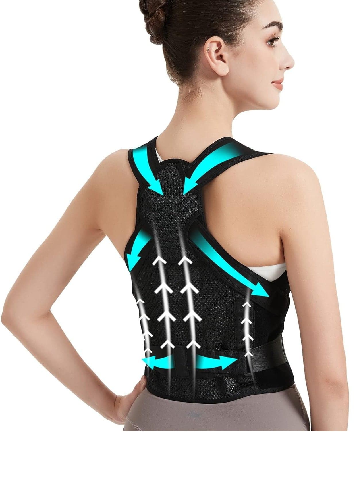 Back Brace and Posture Corrector Back Straightener Posture Corrector Scoliosis and Hunchback Correction Spine Corrector Support Back Pain Adjustable Posture Trainer