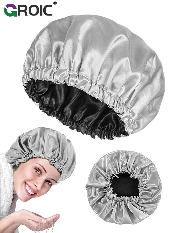 Sauna Hat for Women and Men, Premium Silver Sauna Steam Cap, Reusable Heat Retention Hat Weight Loss Workout Sweat Cap for Calorie Burn and Detox