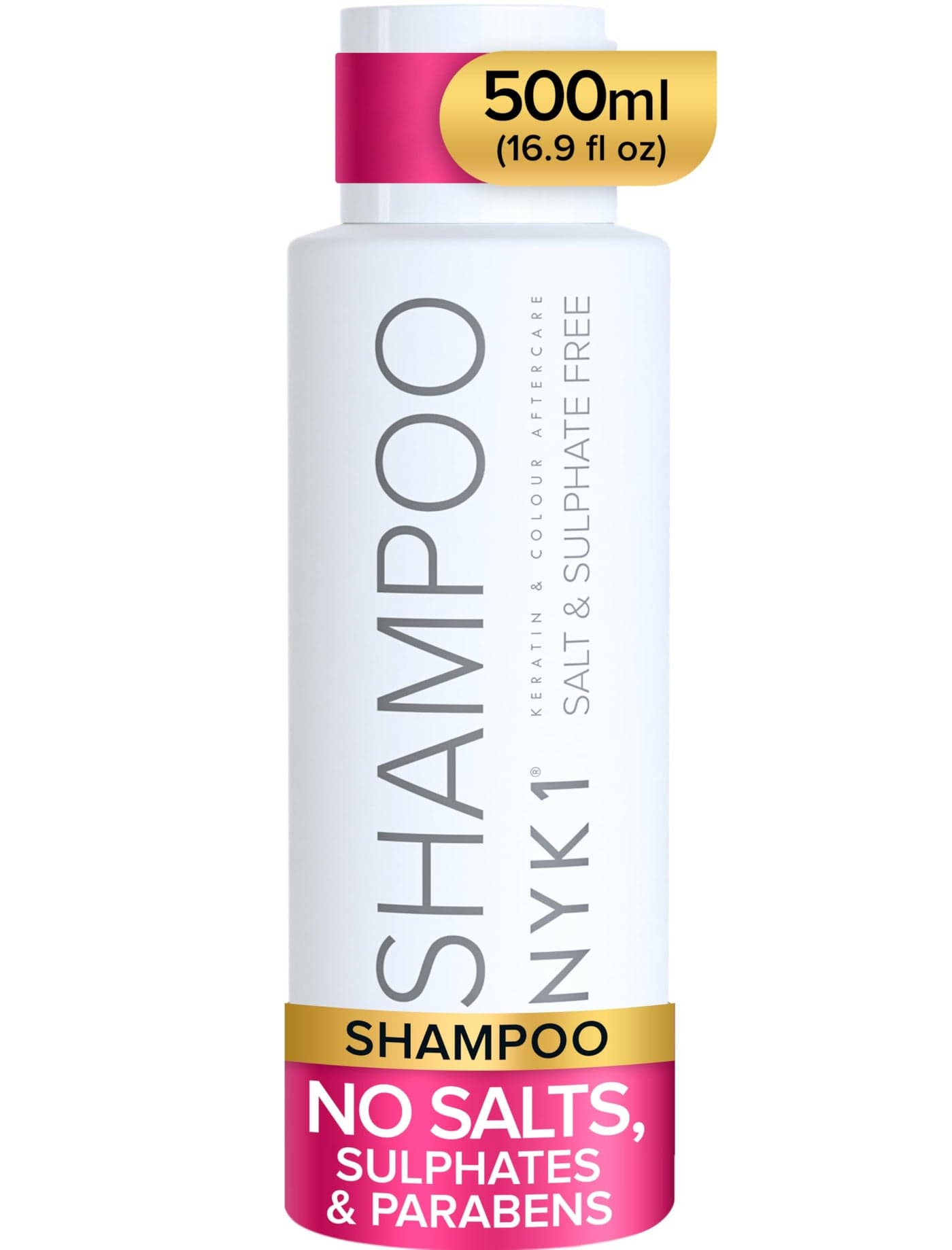 SALT SULFATE FREE SHAMPOO for Color Treated Hair 17 Fl Oz 500ml Best Aftercare for Extensions Unisex Keratin Kit Treatment Straightening Fix Damaged After Care Paraben Free