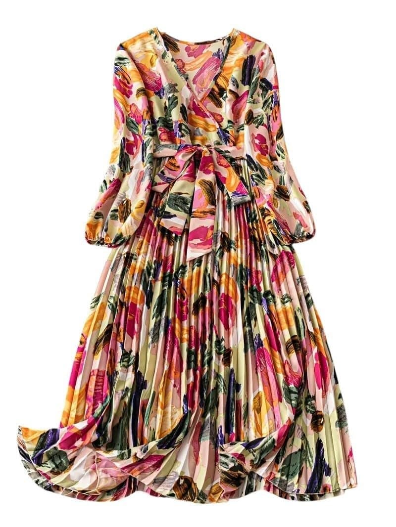 LITZO Dresses for Women || Western Dresses for Women (L-42-M) Pink