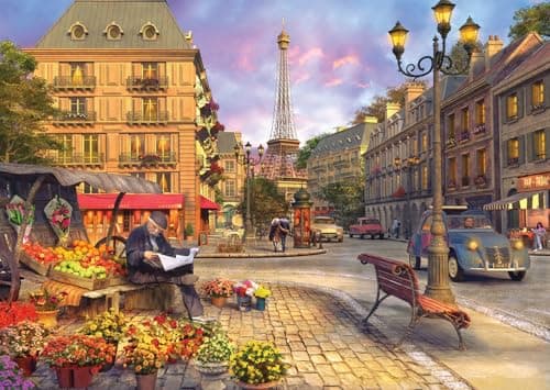 Anatolian Puzzle - Paris Street Life, 1500 Piece Jigsaw Puzzle, #4542