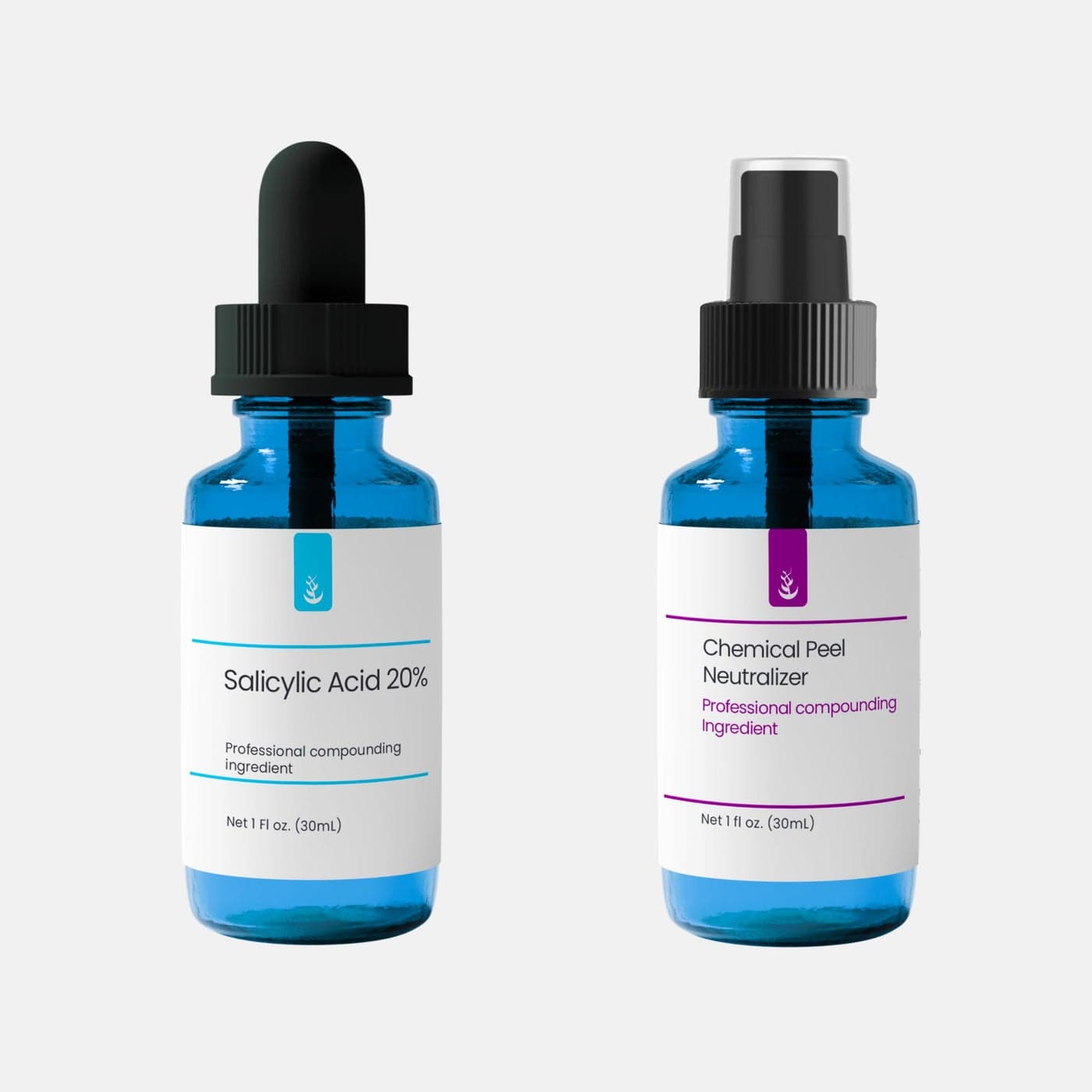 Pure Original Ingredients Salicylic Acid 20 Solution with Neutralizer 30 mL each Glass Dropper