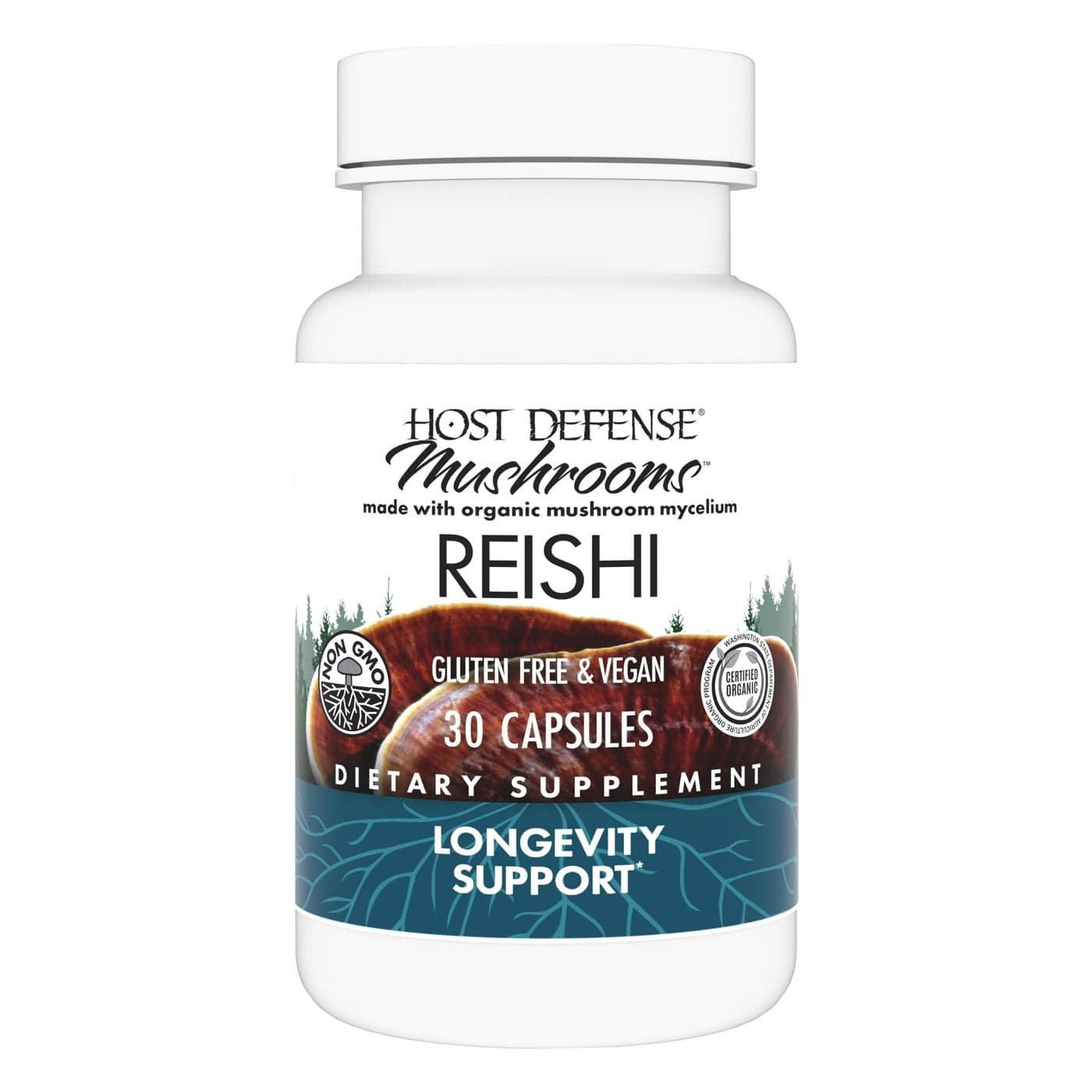 Reishi Capsules Heart Immune Health Support Supplement Mushroom Supplement to Support Energy Vitality Reishi Supplement to Aid Overall WellBeing 30 Capsules 15 Servings