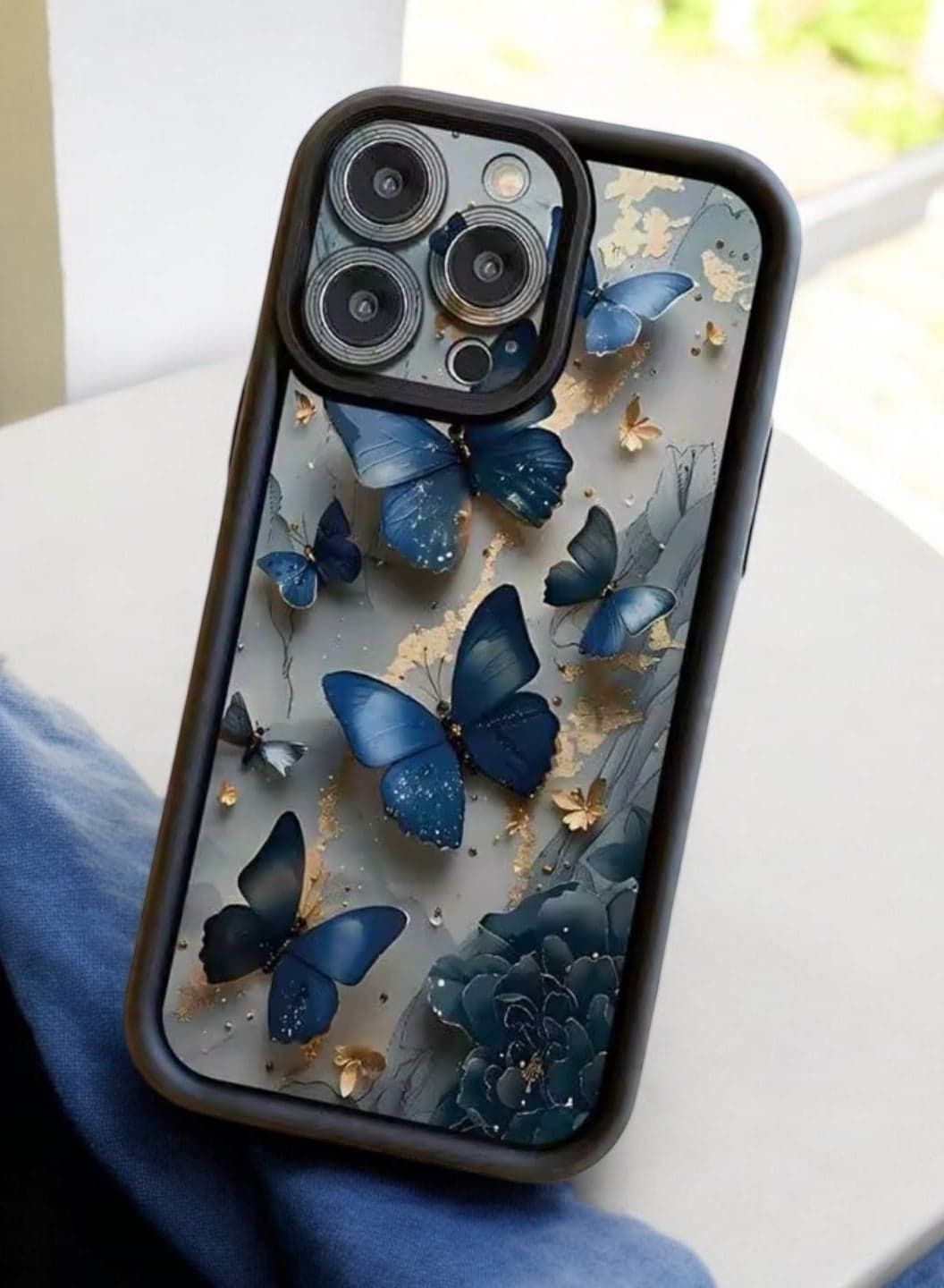 Elegant Cover Case For Iphone 14 Pro Anti Slip Trendy Geometric Design