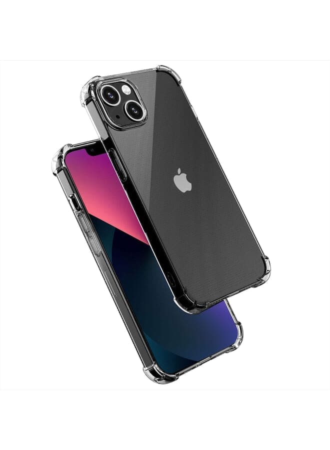 Design For Iphone 13 Mini Clear Case Cover, Womdee Anti-Scratch & Shock Absorption Premium Tpu Reinforced 4 Corners Crystal Clear Case (For Iphone 13 Mini)