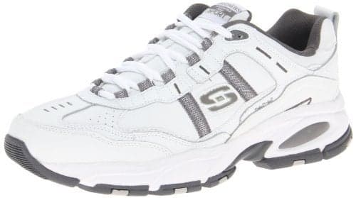 Skechers Men's Vigor 2.0 Serpentine, White/Charcoal, 11