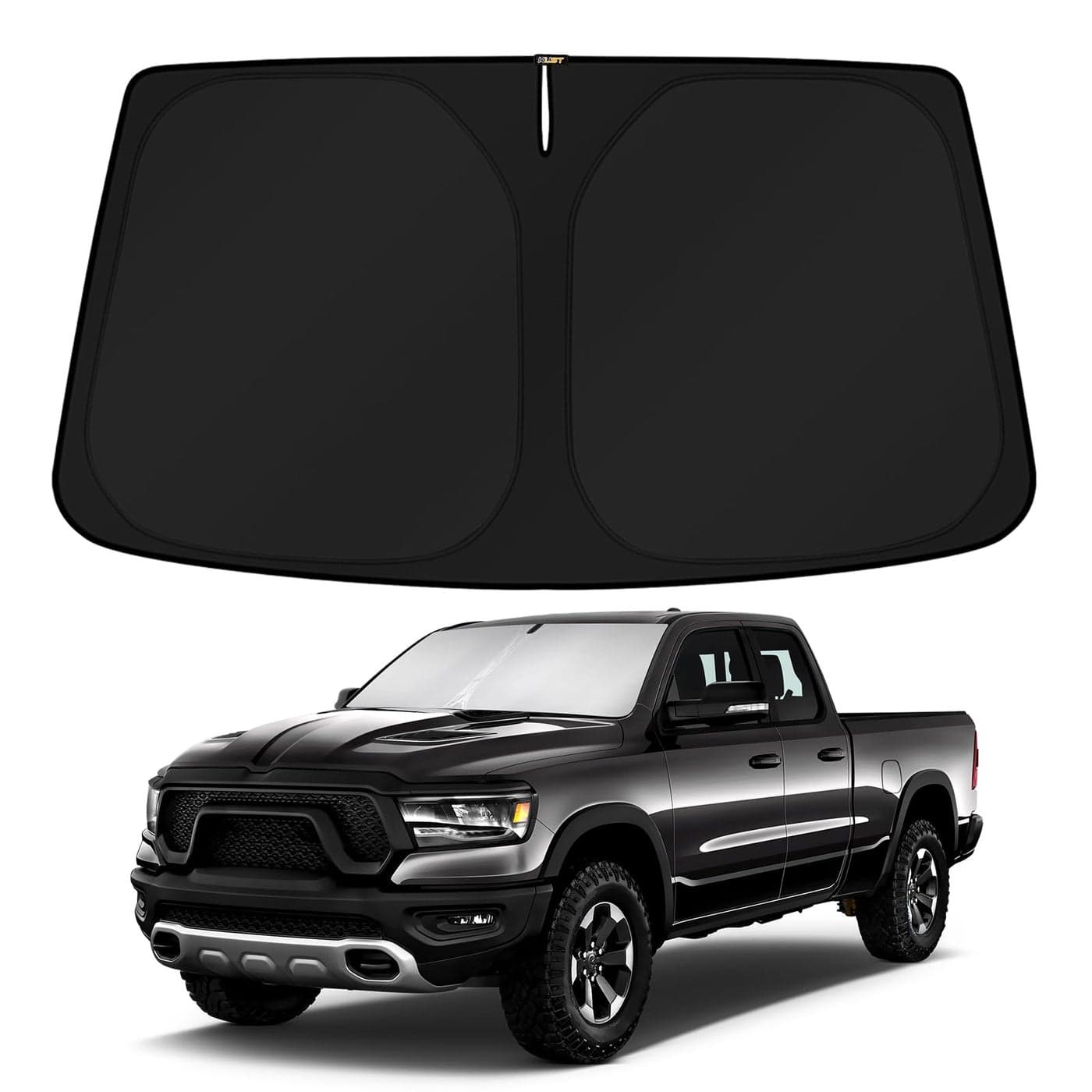 KUST Windshield Sun Shade for 20192025 2026 Dodge RAM 1500 Accessories CrewCabMegaCab Pickup2Dr RegularCab4Dr QuadCab Window Sunshade Sun Visor Protector Foldable Blocks UV Rays Keep Car Cooler