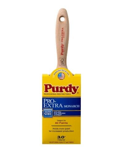Purdy 144234730 Pro-Extra Monarch Flat Trim Paint Brush, 3 inch