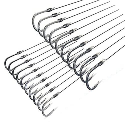 Dyxssm Small Fishing Hooks with Line, Tiny Fishing Hook on Nylon Line (Pack of 20) (20#)