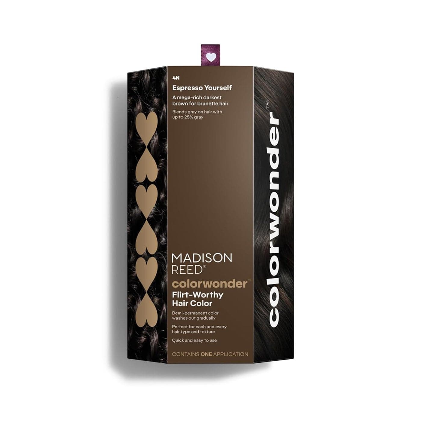 Madison Reed colorwonder DemiPermanent Hair Color Effortless AtHome Hair Dye AmmoniaFree CrueltyFree Espresso Yourself 4N Darkest Brown Pack of 1