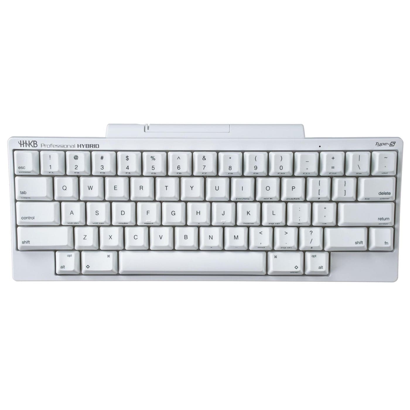 HHKB Happy Hacking Keyboard Professional Hybrid TypeS Snow Wireless Bluetooth Wired USB Silent Mac Windows White Printed with 2 Year Advance Exchange Warranty