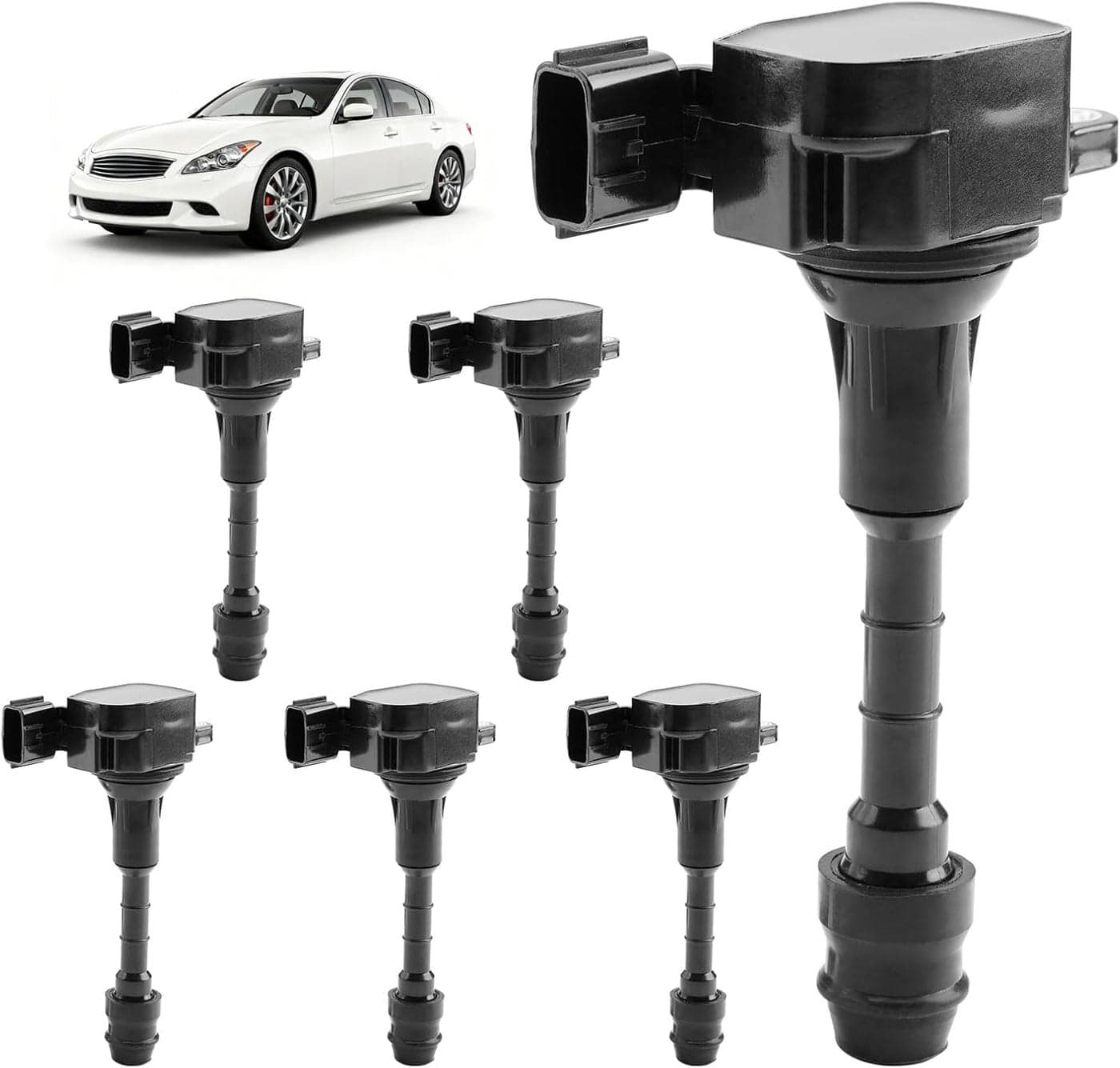 HQPASFY UF401 Ignition Coil Set of 6 for Infiniti and Nissan Vehicles