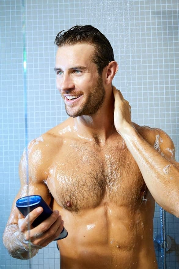 NIVEA MEN Power Fresh Shower Gel 400ml Pack of 6 Moisturising Body Wash with Aloe Vera Allin1 for Men Energising