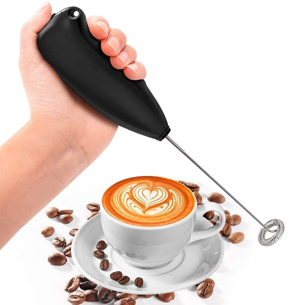 PARSE PERSONAL CARE Operated Mini Handheld Mixer Coffee Frother with Single Spring Spiral Foamer Egg Beater Mini Blender Maker for Coffee Hot Chocolate Green Tea 1Pcs