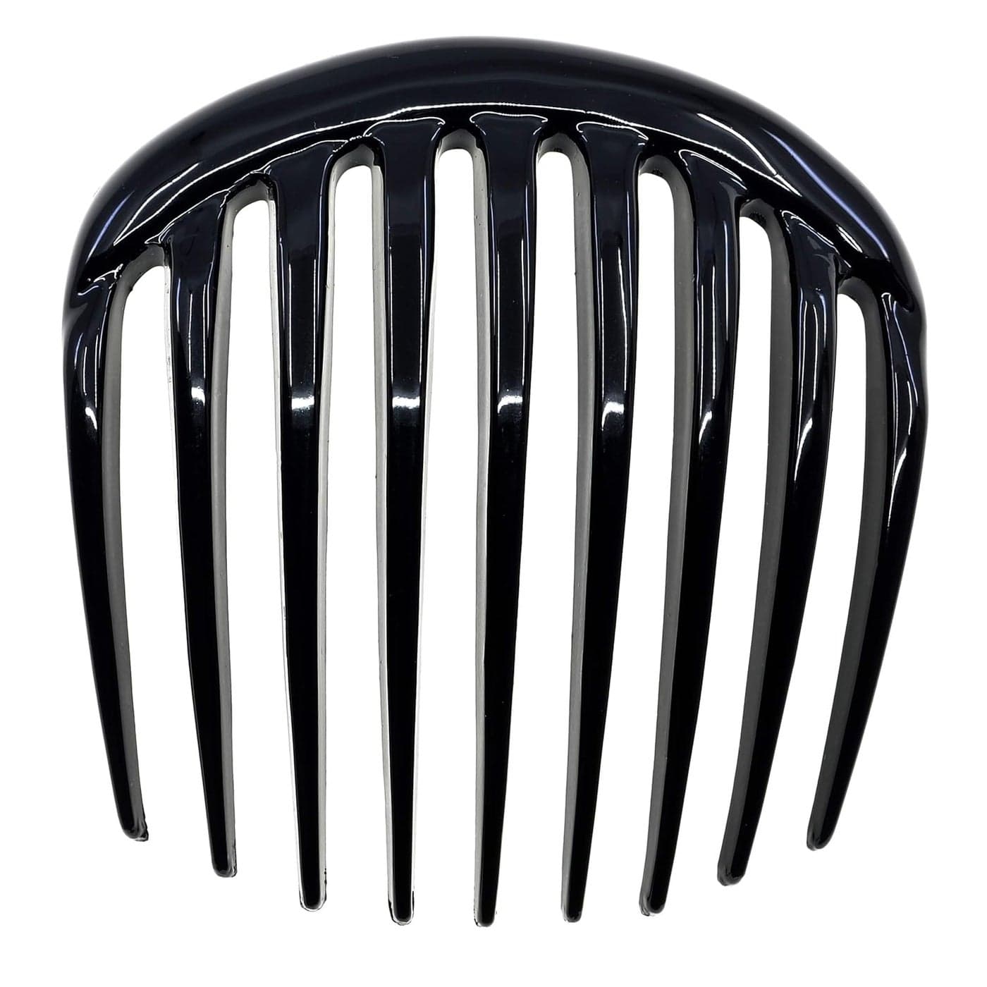 Camila Paris CP2873 French Hair Side Comb Small Rounded Black French Twist Hair Combs Strong Hold Hair Clips for Women Bun Chignon No Slip Styling Girls Hair Accessories Made in France