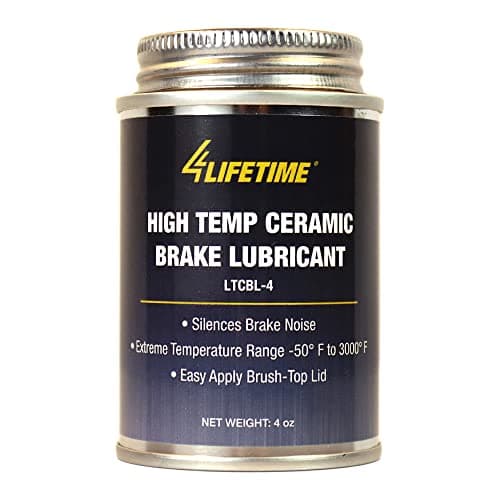 High Temp Ceramic Brake Lubricant Superior Heat Resistance Prevents Seizing Stops Squeaking Easy Application 4oz Brush Top Can