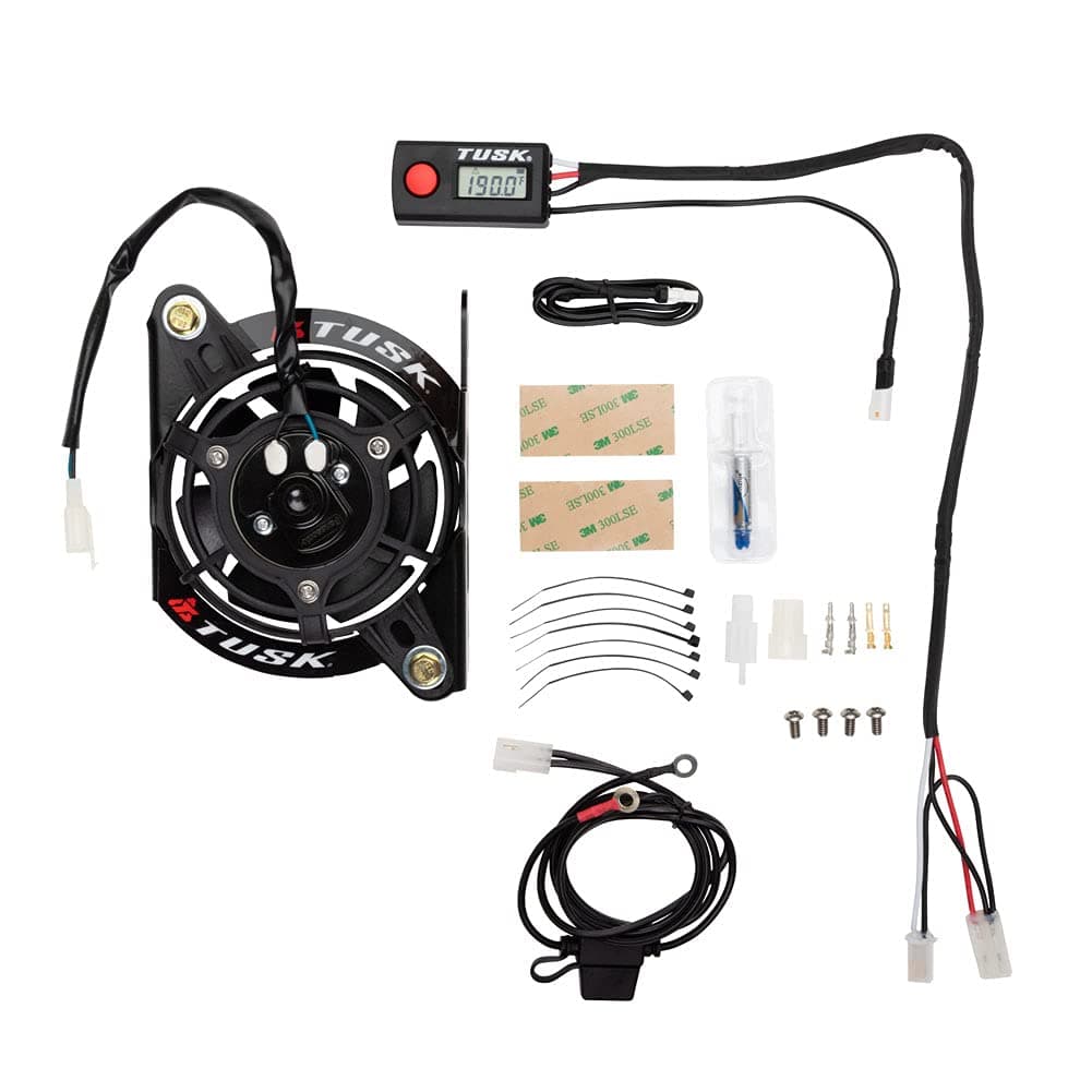 Tusk Digital Radiator Fan Kit Compatible with KTM 300 XCW 20192023350 XCF 20162022Compatible with Husqvarna TE 300 20192023