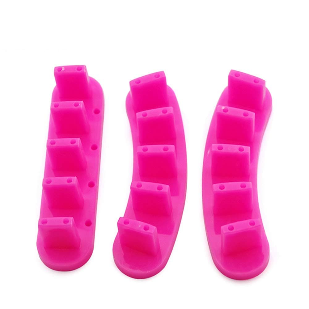 KADS 3pcsset High Qulity PlasticTip Stand for Practice Use Practice Training Nail Art False Tips Display Training Tool