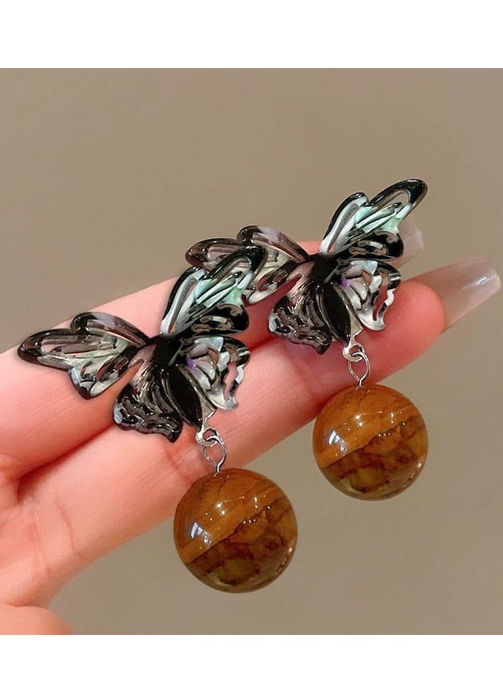 Women's Earrings S925 Sterling Silver Elegant Vintage Fashion Jewelry Earrings are suitable for anniversary gifts, dates, wife's birthdays, girlfriends, couples, lovers
