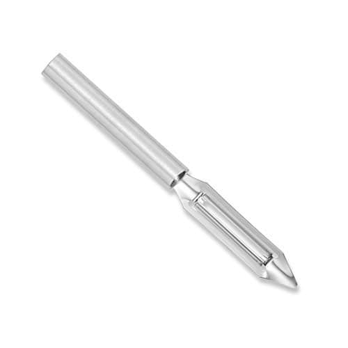 Rada Cutlery Deluxe Vegetable Peeler, Made in USA, Silver Handle