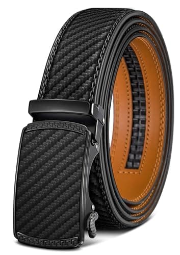 BULLIANT Men's Belt, Slide Ratchet Belt For Gift Men Dress Pant Shirt Oxfords,Trim To Fit(Black,38"-44" Waist Adjustable)