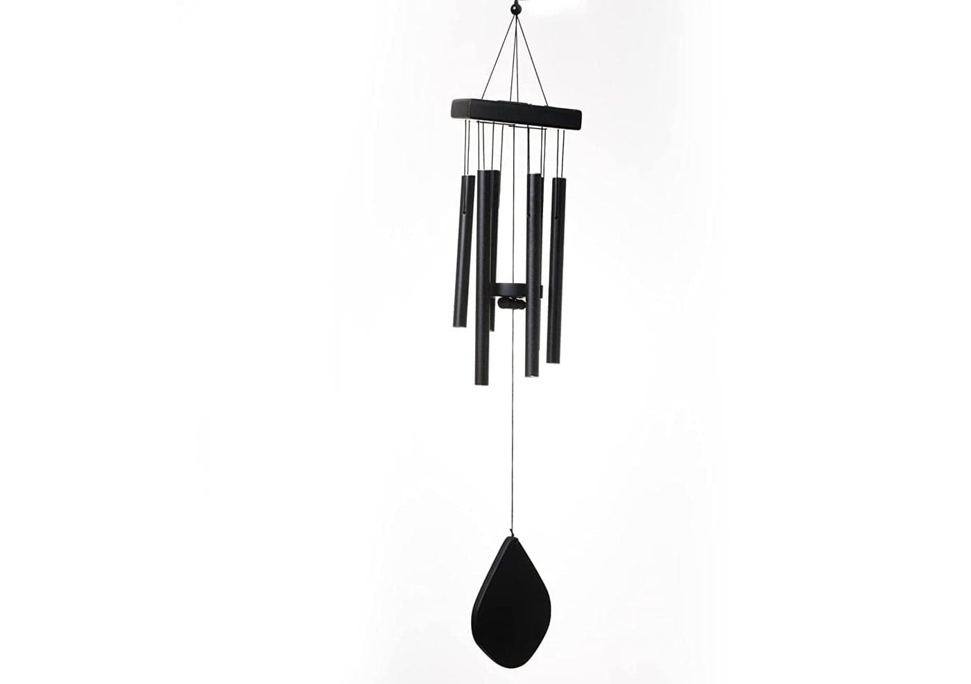 LIGHTNIING HAMMERZ Home Decoration Items Wind Chimes for Home BalconyBedroom Vastu Feng Shui 5 Pipes with Good Sound Gifts for Friends Black
