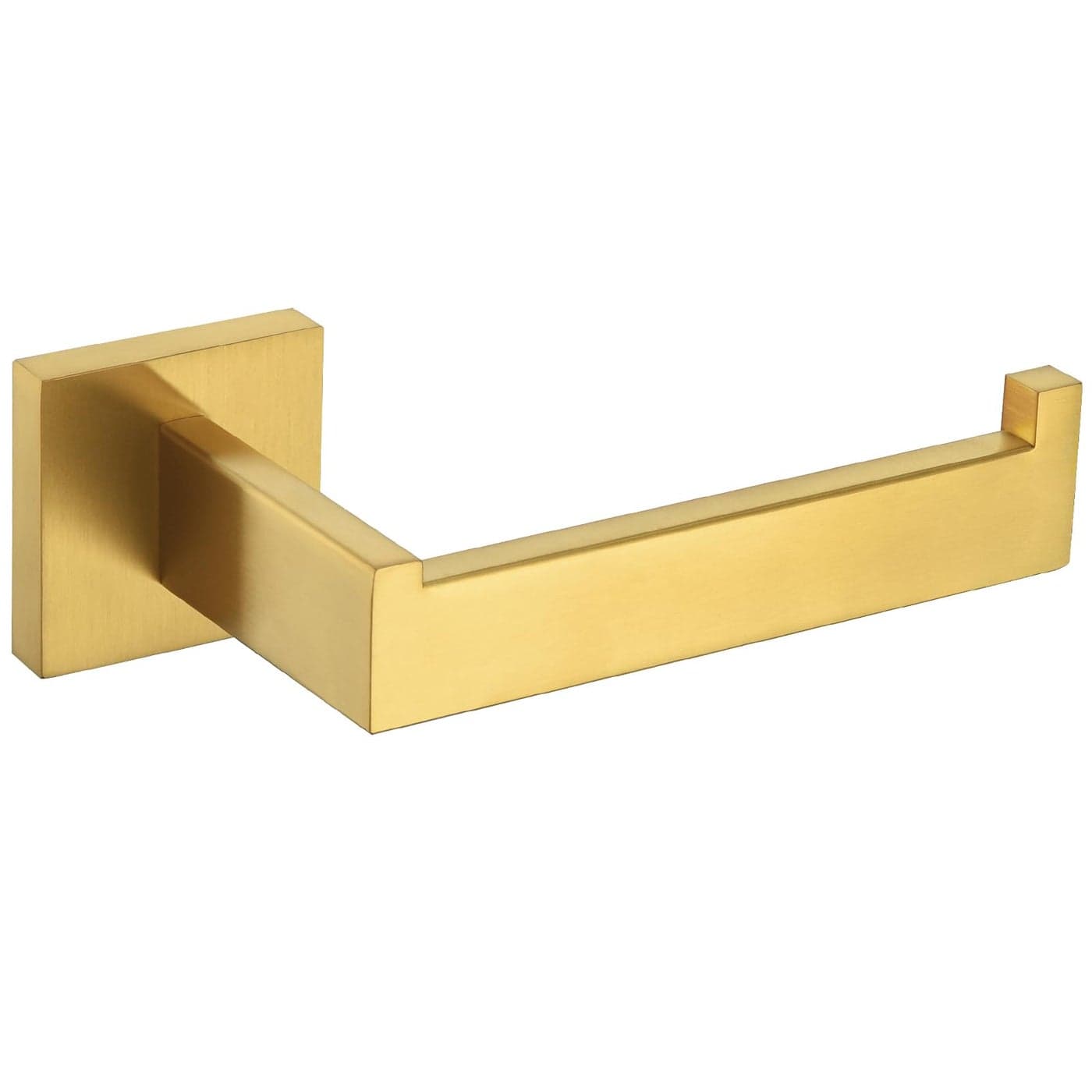 Toilet Paper Holder Angle Simple SUS304 Stainless Steel Bathroom Tissue Holder Open Arm Toilet Paper Roll Hanger Wall Mount Brushed Gold