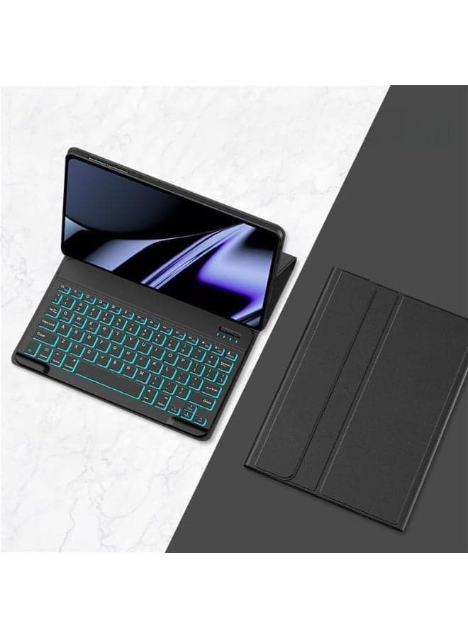 Backlit Keyboard Case Compatible with Lenovo Xiaoxin Pad Pro GT 11.1 Inch 2025, with Detachable Wireless Bluetooth Keyboard and Protective Cover Case