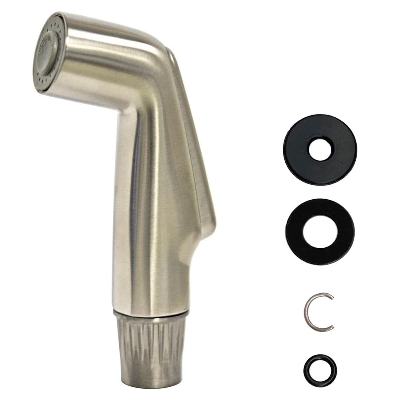 Awelife Kitchen Sink Side Spray Head Sink Sprayer Attachment Pull Out Spray Head Faucet Sprayer Replacement Brushed Nickel